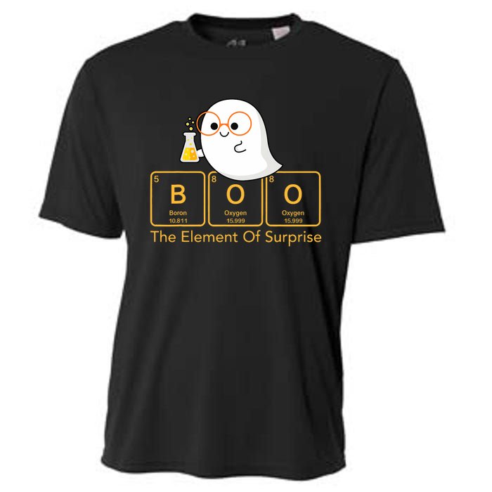 Chemistry Boo The Element Of Surprise Cute Chemist Halloween Cooling Performance Crew T-Shirt