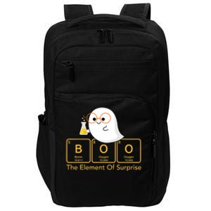 Chemistry Boo The Element Of Surprise Cute Chemist Halloween Impact Tech Backpack