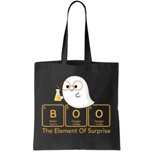 Chemistry Boo The Element Of Surprise Cute Chemist Halloween Tote Bag