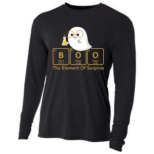 Chemistry Boo The Element Of Surprise Cute Chemist Halloween Cooling Performance Long Sleeve Crew