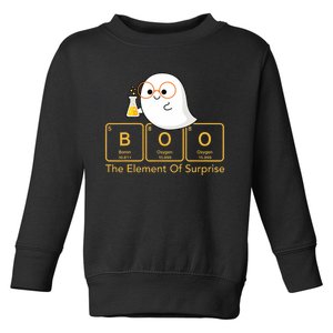 Chemistry Boo The Element Of Surprise Cute Chemist Halloween Toddler Sweatshirt