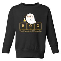 Chemistry Boo The Element Of Surprise Cute Chemist Halloween Toddler Sweatshirt