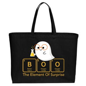 Chemistry Boo The Element Of Surprise Cute Chemist Halloween Cotton Canvas Jumbo Tote