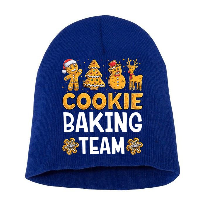 Cookie Baking Team Christmas Xmas Crew Gingerbread Gift Short Acrylic Beanie