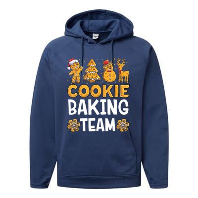 Cookie Baking Team Christmas Xmas Crew Gingerbread Gift Performance Fleece Hoodie