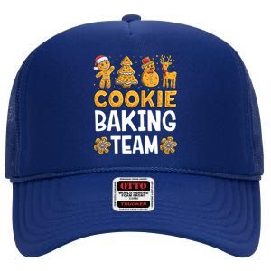 Cookie Baking Team Christmas Xmas Crew Gingerbread Gift High Crown Mesh Back Trucker Hat