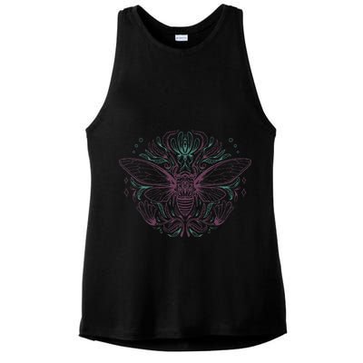 Cicada Brood The Fascinating World of Insects Ladies PosiCharge Tri-Blend Wicking Tank