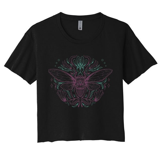 Cicada Brood The Fascinating World of Insects Crop Top