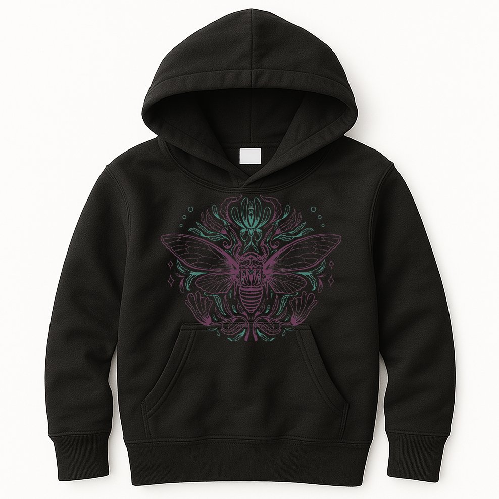 Cicada Brood The Fascinating World of Insects Kids Hoodie