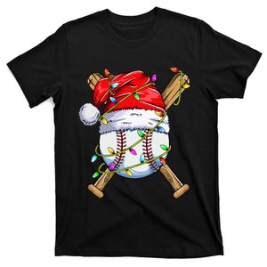 Christmas Baseball Team Santa Sports Xmas  T-Shirt