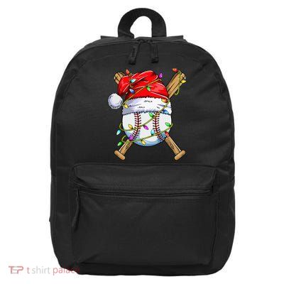 Christmas Baseball Team Santa Sports Xmas  16 in Basic Backpack