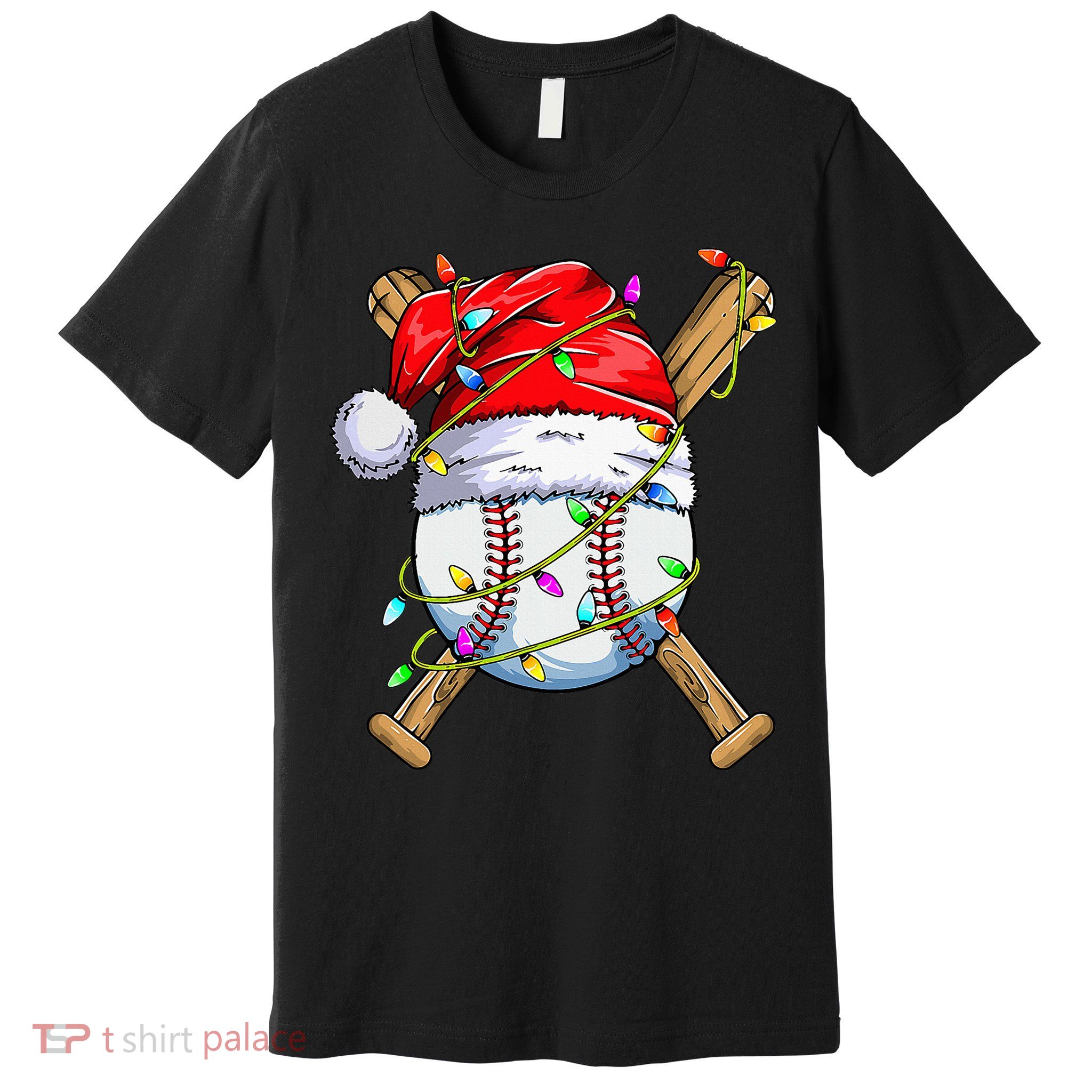 Christmas Baseball Team Santa Sports Xmas  Premium T-Shirt