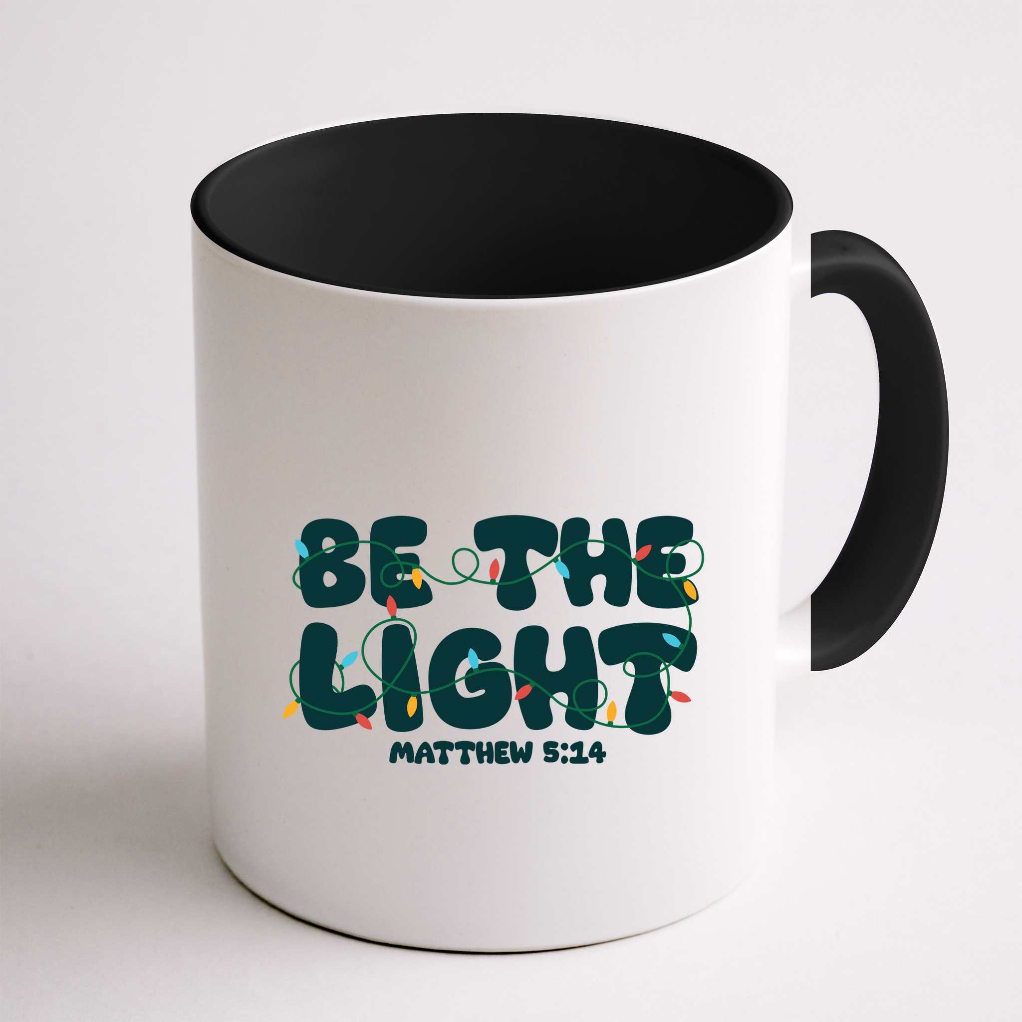 Christmas Be The Light Matthew 5 14 Mug