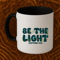Christmas Be The Light Matthew 5 14 Mug