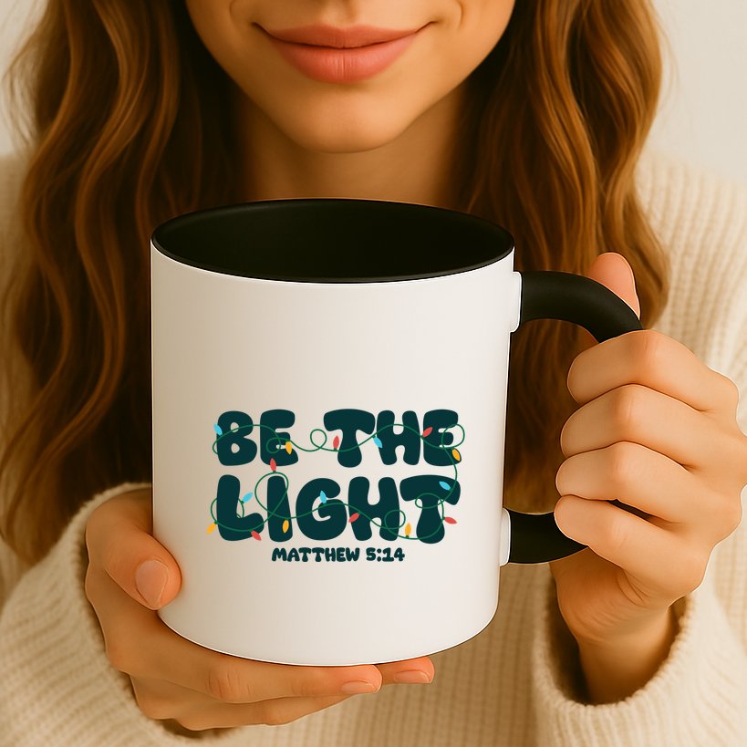 Christmas Be The Light Matthew 5 14 Mug