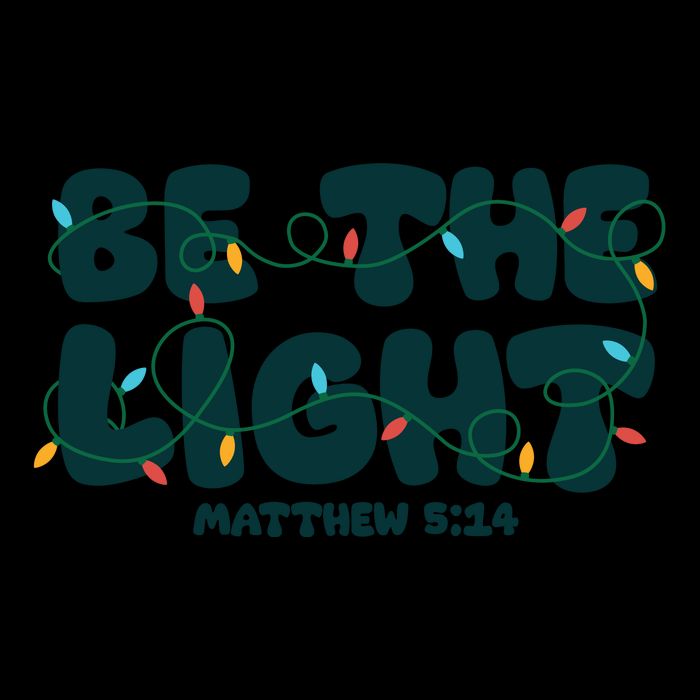 Christmas Be The Light Matthew 5 14 Mug