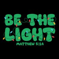 Christmas Be The Light Matthew 5 14 Drawstring Bag