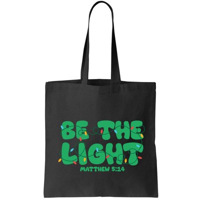 Christmas Be The Light Matthew 5 14 Bag