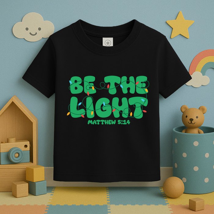 Christmas Be The Light Matthew 5 14 Toddler T-Shirt