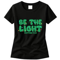 Christmas Be The Light Matthew 5 14 Womens T-Shirt