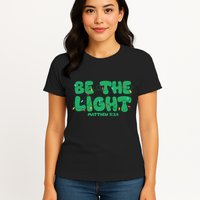Christmas Be The Light Matthew 5 14 Womens T-Shirt