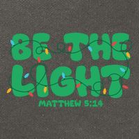 Christmas Be The Light Matthew 5 14 Cotton Canvas Backpack