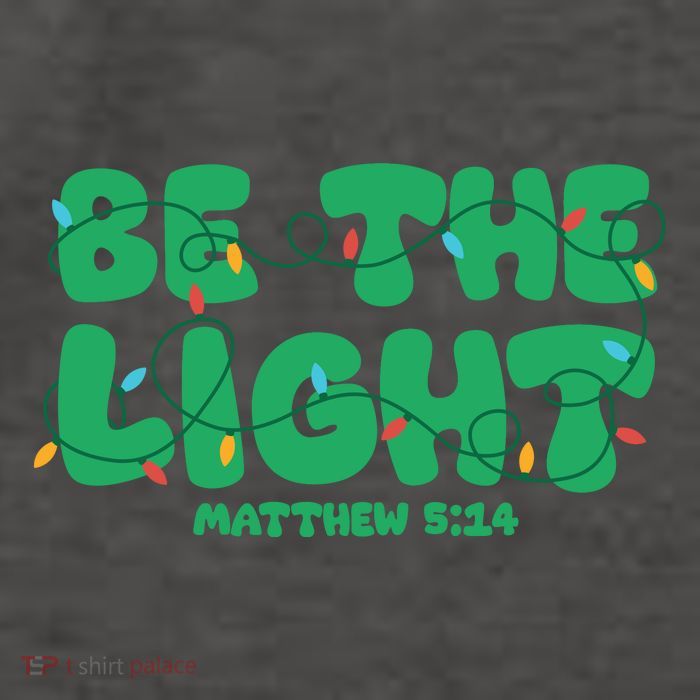 Christmas Be The Light Matthew 5 14 Vector Backpack