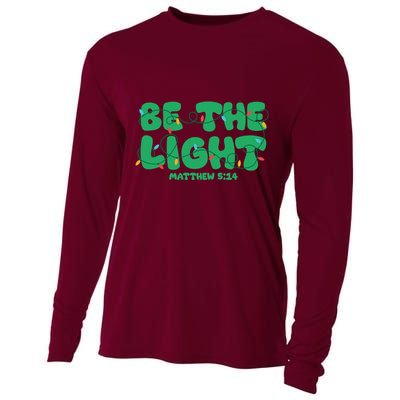 Christmas Be The Light Matthew 5 14 Cooling Performance Long Sleeve Crew