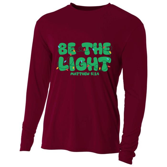 Christmas Be The Light Matthew 5 14 Cooling Performance Long Sleeve Crew