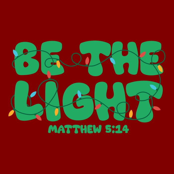 Christmas Be The Light Matthew 5 14 Cooling Performance Long Sleeve Crew