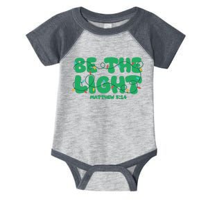 Christmas Be The Light Matthew 5 14 Infant Baby Jersey Bodysuit