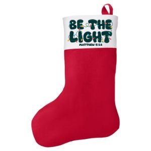 Christmas Be The Light Matthew 5 14 Felt Holiday Christmas Stocking