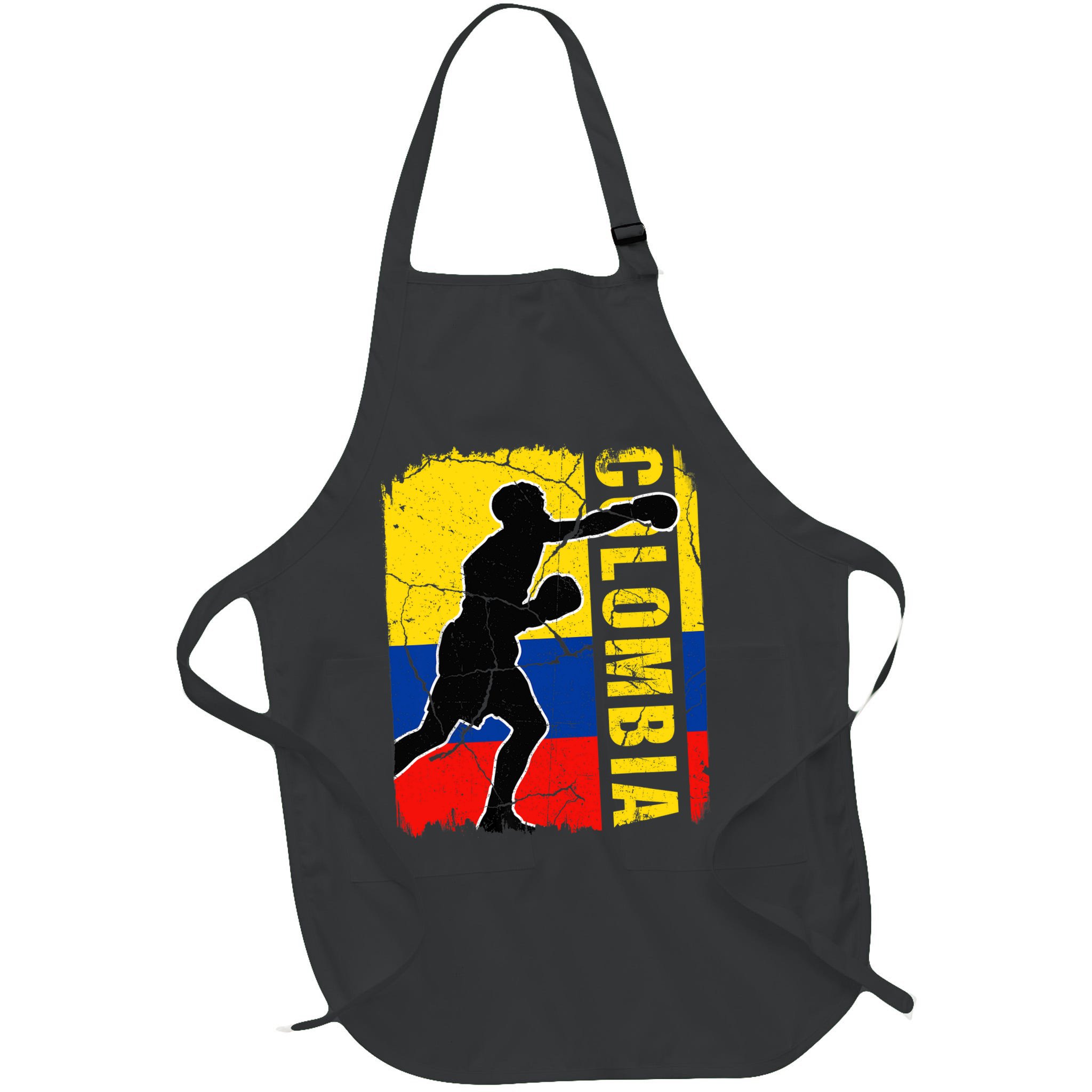 Colombian Boxing Team Colombia Flag Boxing Gloves Apron