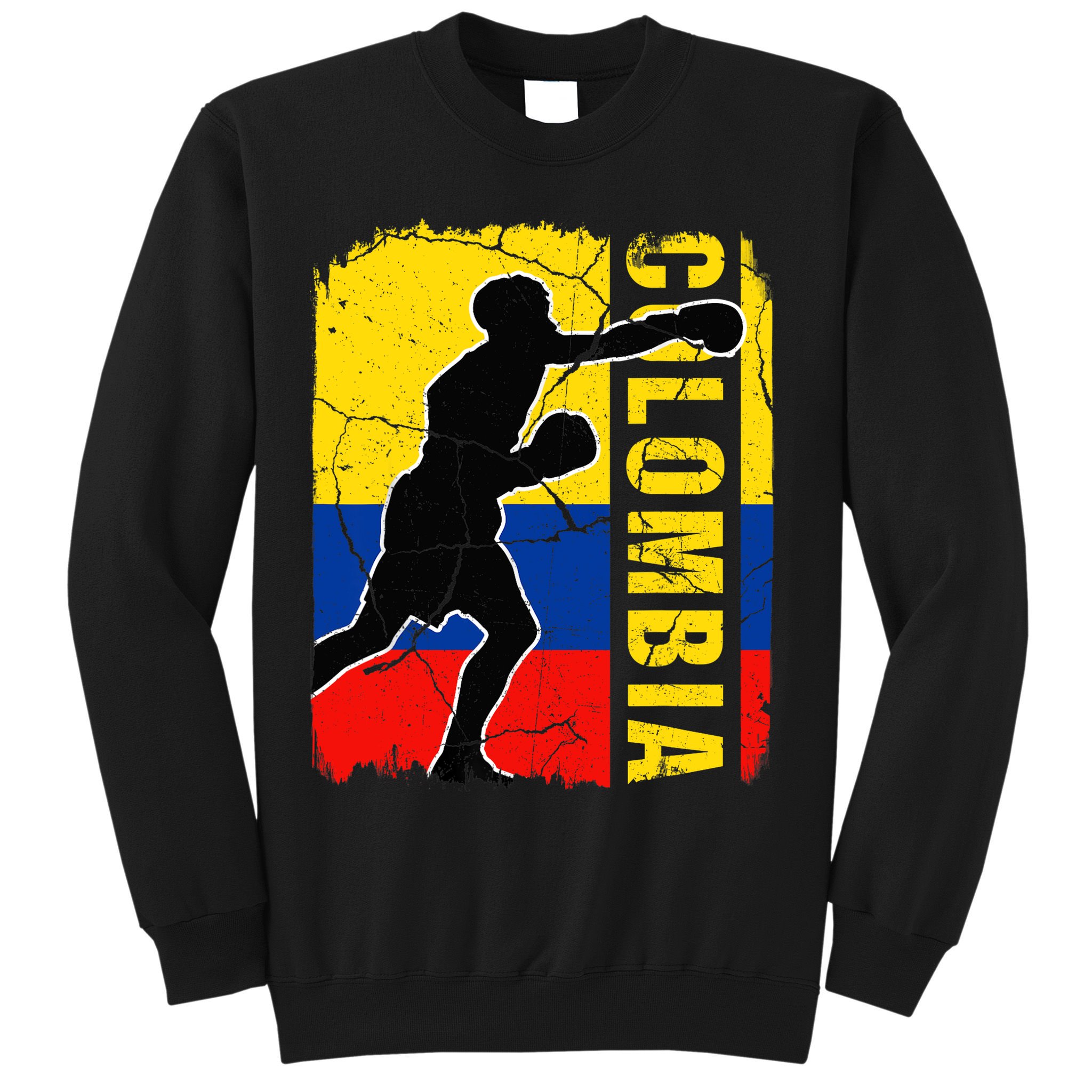 Colombian Boxing Team Colombia Flag Boxing Gloves Sweatshirt