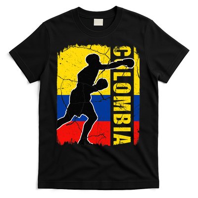 Colombian Boxing Team Colombia Flag Boxing Gloves T-Shirt
