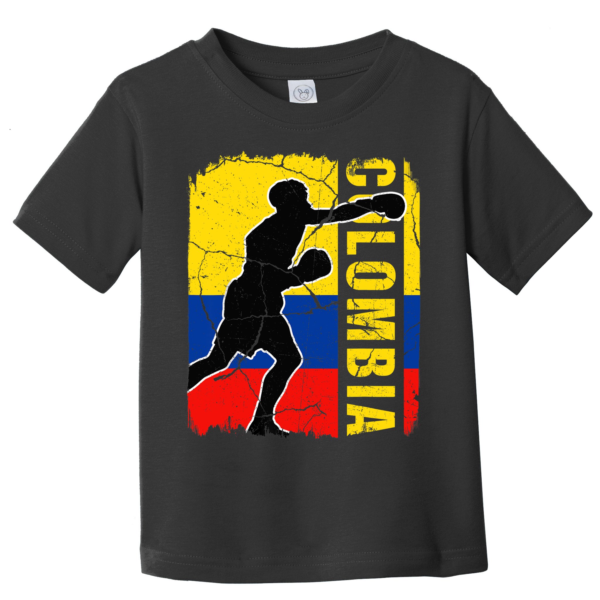 Colombian Boxing Team Colombia Flag Boxing Gloves Toddler T-Shirt