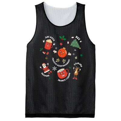 Christmas Behavior Therapist Aba Squad Behavior Analyst Mesh Reversible Basketball Jersey Tank