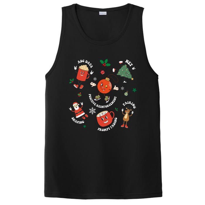 Christmas Behavior Therapist Aba Squad Behavior Analyst PosiCharge Competitor Tank