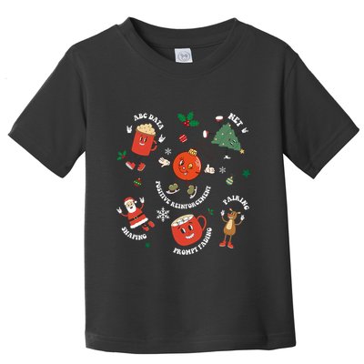 Christmas Behavior Therapist Aba Squad Behavior Analyst Toddler T-Shirt
