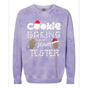 Cookie Baking Team Tester Gingerbread Christmas Colorblast Crewneck Sweatshirt