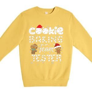 Cookie Baking Team Tester Gingerbread Christmas Premium Crewneck Sweatshirt