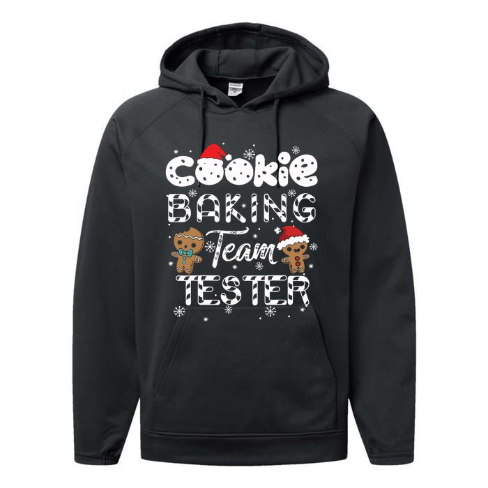 Cookie Baking Team Tester Gingerbread Christmas Performance Fleece Hoodie