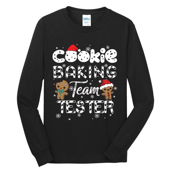 Cookie Baking Team Tester Gingerbread Christmas Tall Long Sleeve T-Shirt