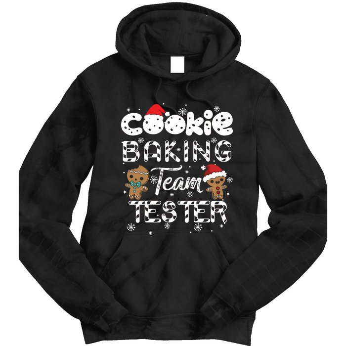 Cookie Baking Team Tester Gingerbread Christmas Tie Dye Hoodie