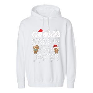 Cookie Baking Team Tester Gingerbread Christmas Garment-Dyed Fleece Hoodie