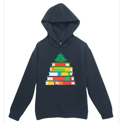 Christmas Books Tree Teacher Student Xmas Holiday Pajamas Urban Pullover Hoodie