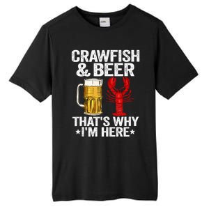 Crawfish & Beer Thats Why Im Here Crayfish Daddy Crawfish Tall Fusion ChromaSoft Performance T-Shirt