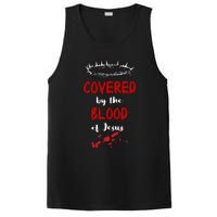 Covered By The Blood Of Jesus Christian Halloween Funny PosiCharge Competitor Tank