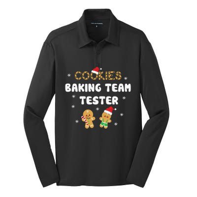 Cookies Banking Team Tester Gift Silk Touch Performance Long Sleeve Polo