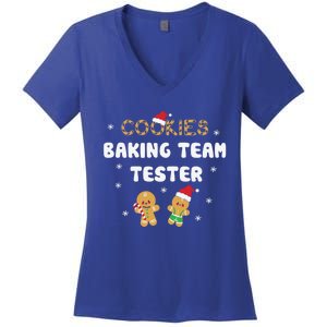 Cookies Banking Team Tester Gift Women's V-Neck T-Shirt